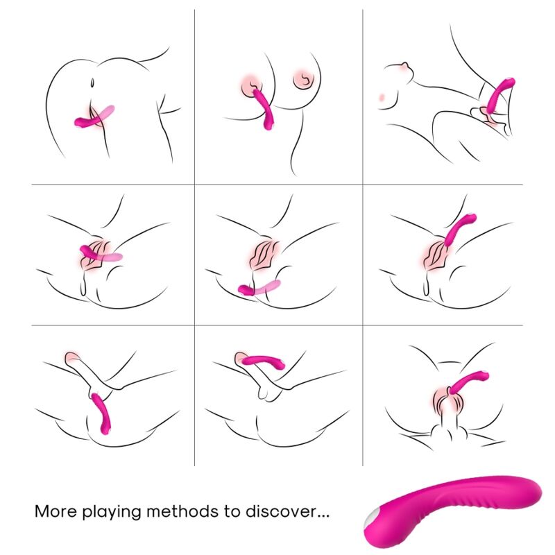 Vibratore Clitoride Armony Legend — Silicone, Fucsia