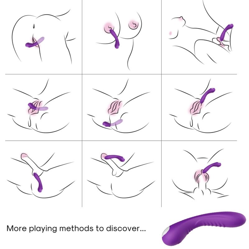 Vibratore Clitoride Armony Legend — Silicone, Viola