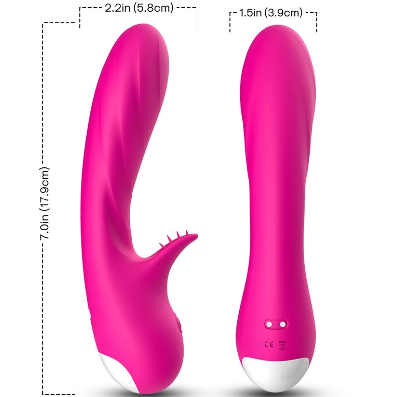 Vibratore Rabbit con Stimolatore Clitoride Armony Romance — Fucsia