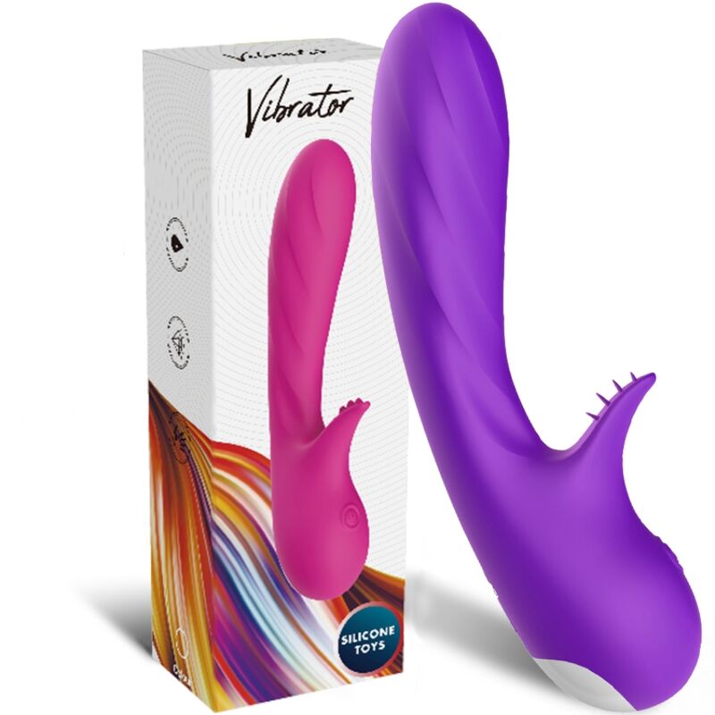 Vibratore Rabbit con Stimolatore Clitoride Armony Romance — Viola