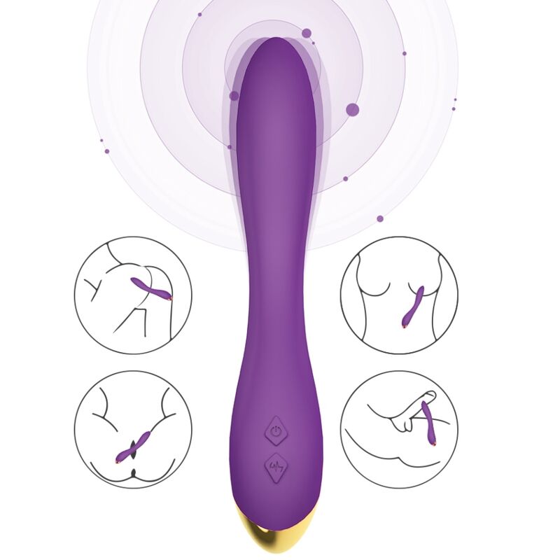Vibratore Rabbit Multiposizione Armony Flamingo — Viola