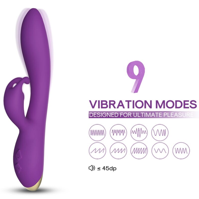Vibratore Rabbit Armony Bonnie — Silicone, Viola