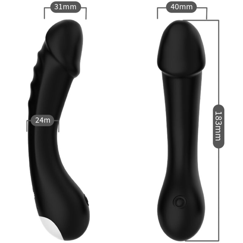 Vibratore Punto G in Silicone Armony — Nero