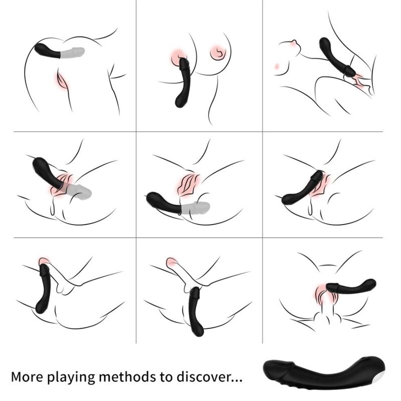 Vibratore Punto G in Silicone Armony — Nero