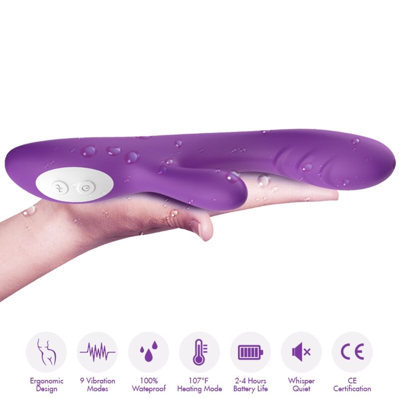Vibratore con Effetto Calore Armony Spark — Silicone, Viola