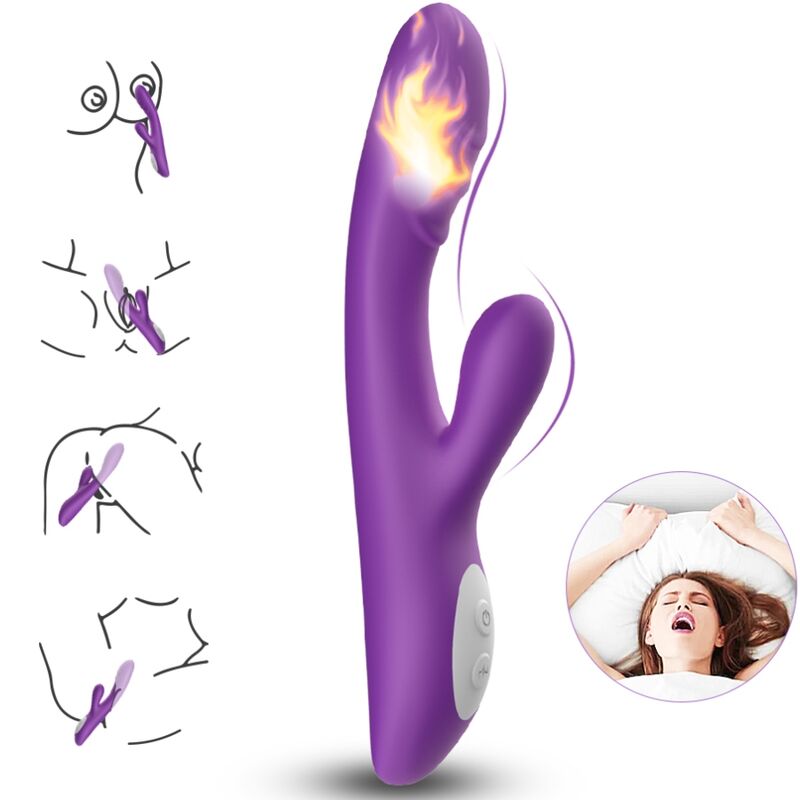 Vibratore con Effetto Calore Armony Spark — Silicone, Viola