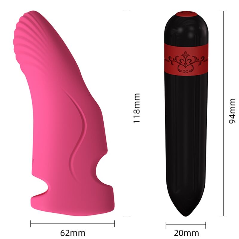 Vibratore da Dito Armony Aurora — Silicone, Fucsia