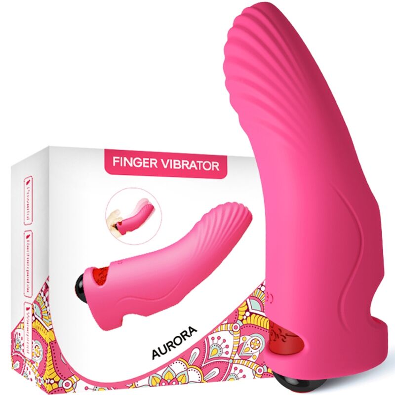 Vibratore da Dito Armony Aurora — Silicone, Fucsia