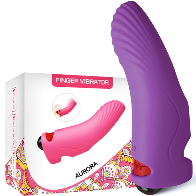 Vibratore Dito Armony Aurora — Silicone, Viola