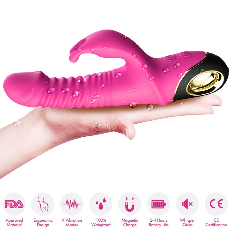 Vibratore Rabbit Armony Zing — Silicone, Fucsia
