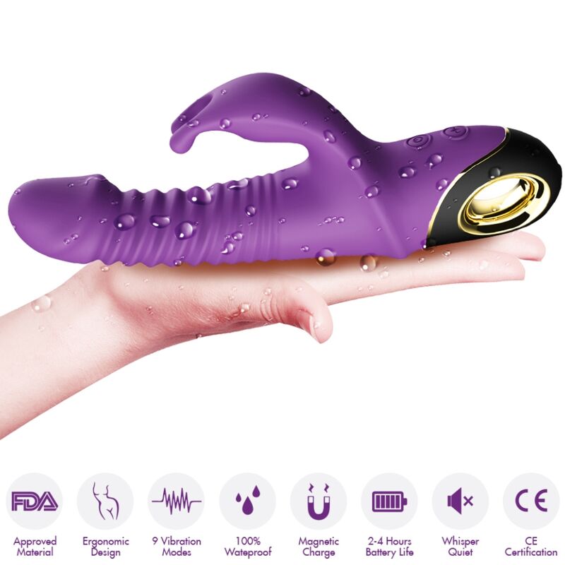 Vibratore Rabbit Armony Zing — Silicone, Viola