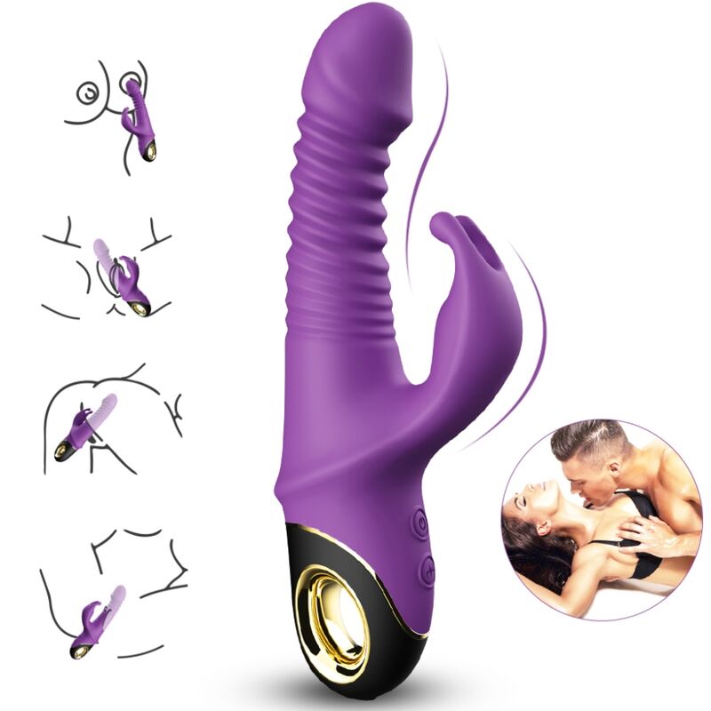 Vibratore Rabbit Armony Zing — Silicone, Viola