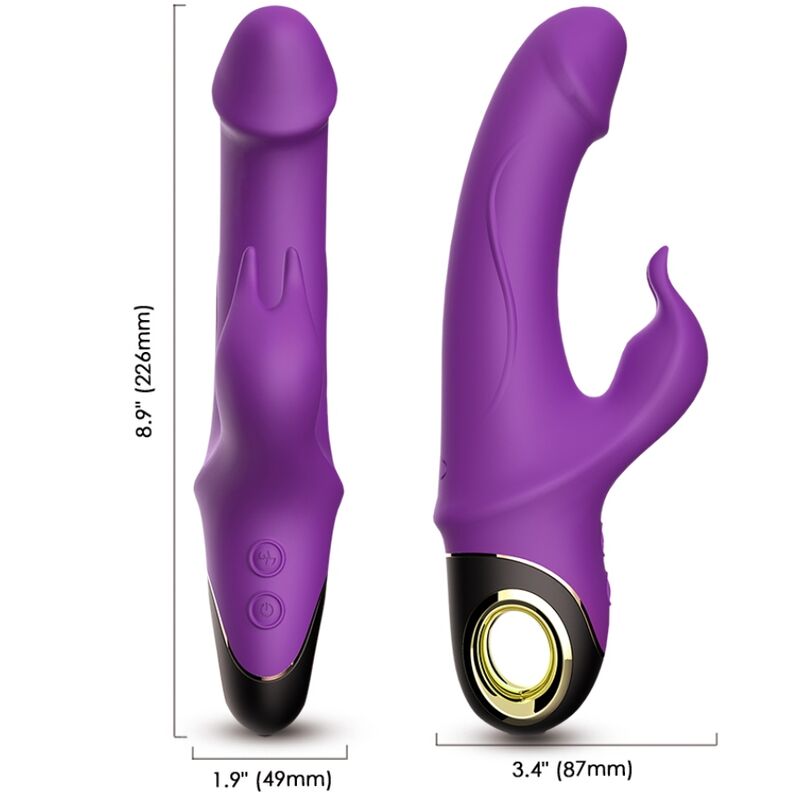 Vibratore Rabbit Armony Meteor — Silicone, Viola