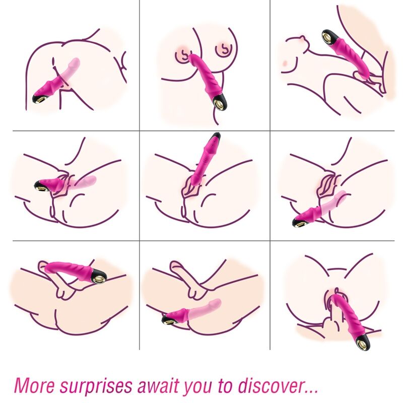 Dildo Vibratore Rotante Armony Joyblade — Silicone, Fucsia