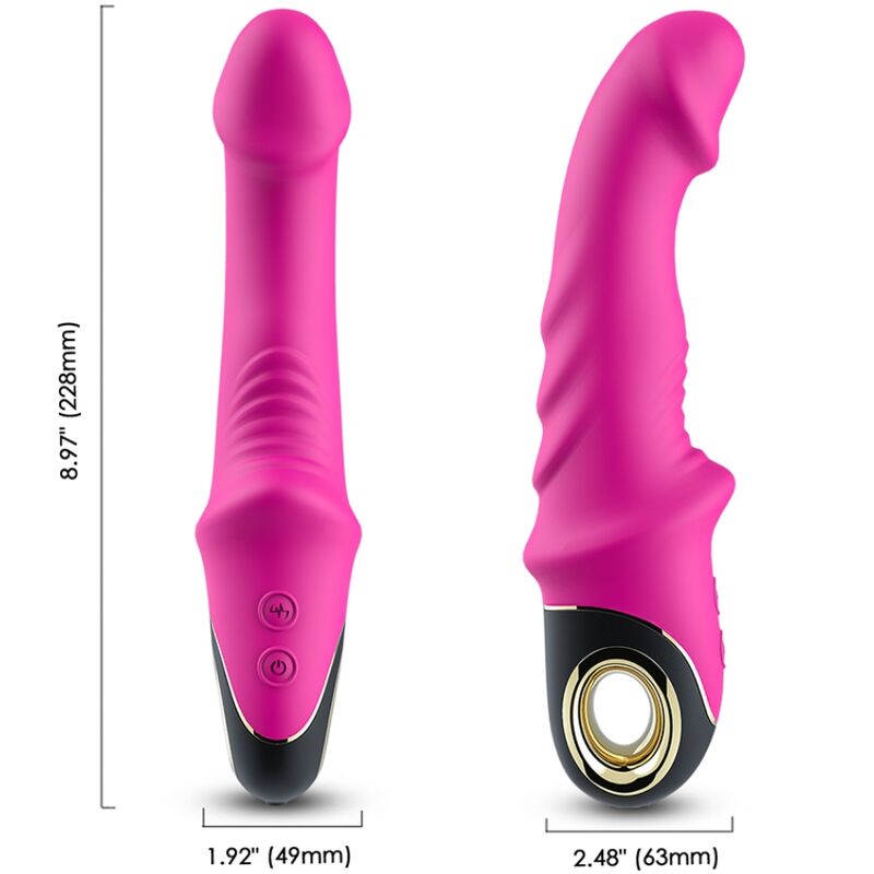 Dildo Vibratore Rotante Armony Joyblade — Silicone, Fucsia