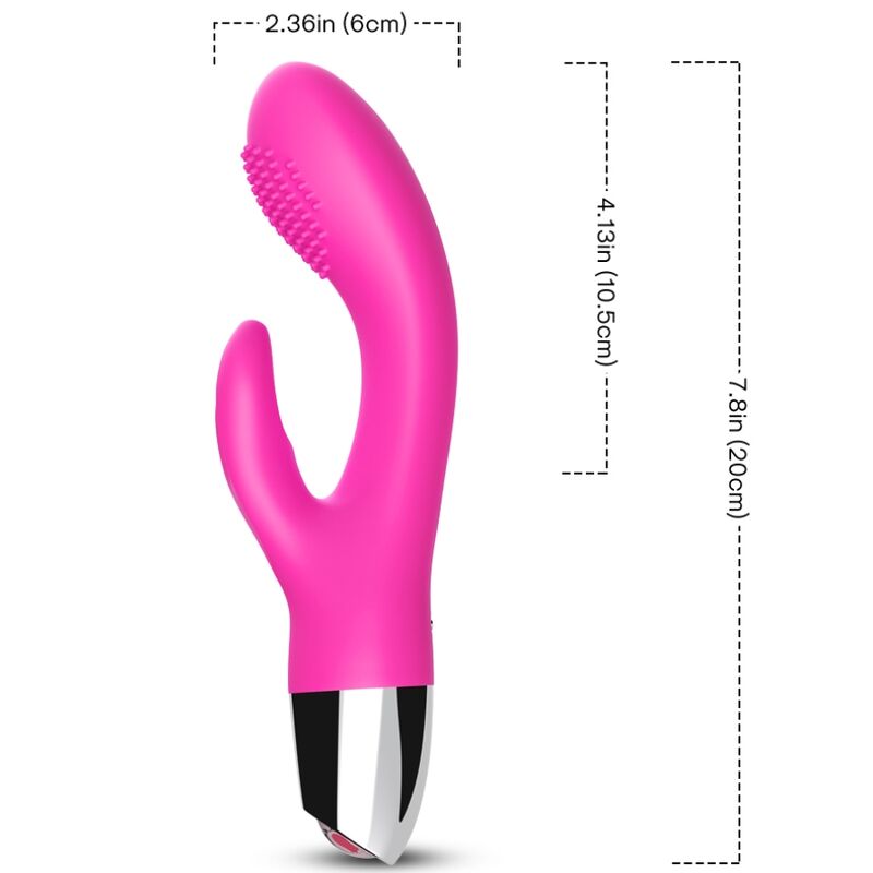 Vibratore Rabbit Armony — Silicone Medicale, Fucsia