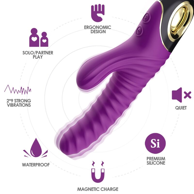 Vibratore in Silicone Armony Eternity — Viola