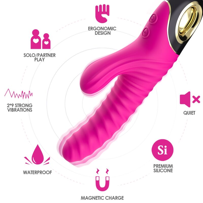 Vibratore Clitoride in Silicone Armony Eternity — Fucsia