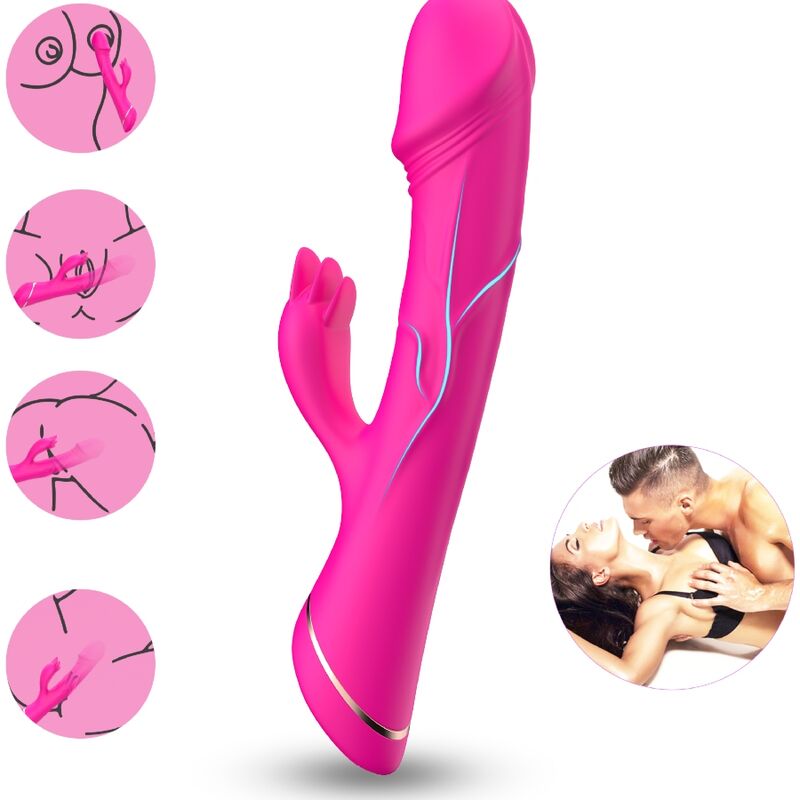 Vibratore Rabbit Armony — Silicone, Fucsia