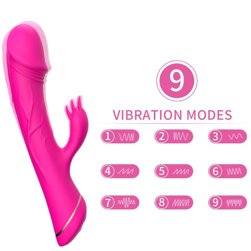 Vibratore Rabbit Armony — Silicone, Fucsia