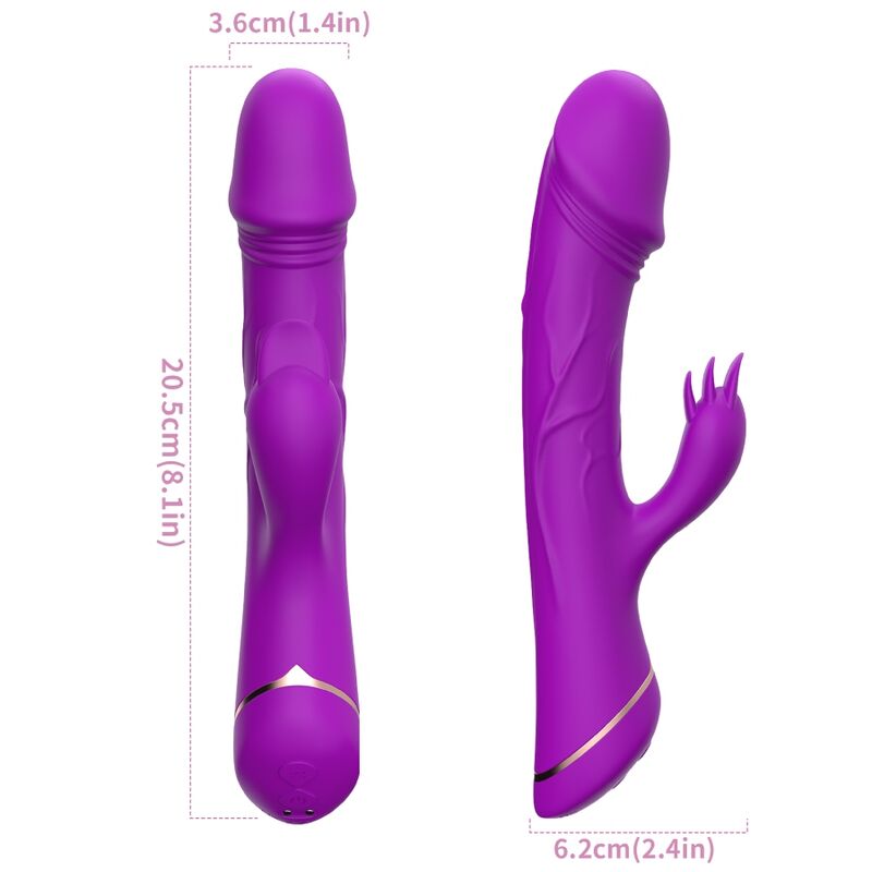 Vibratore Rabbit in Silicone Armony — Viola