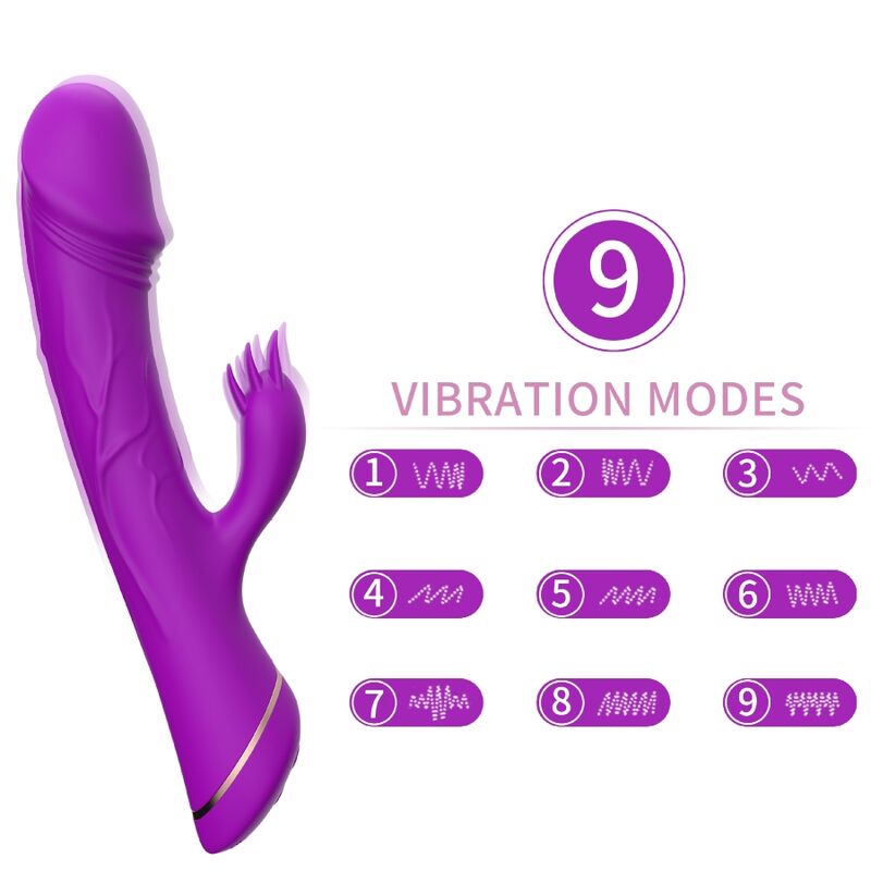 Vibratore Rabbit in Silicone Armony — Viola