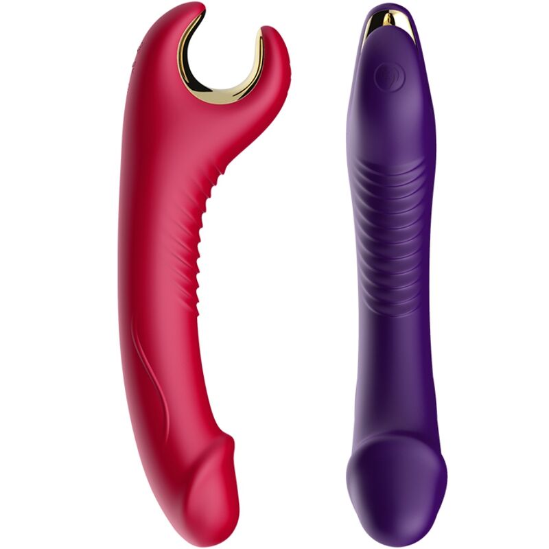 Dildo Vibrante e Rotante Armony Prince — Silicone, Rosso