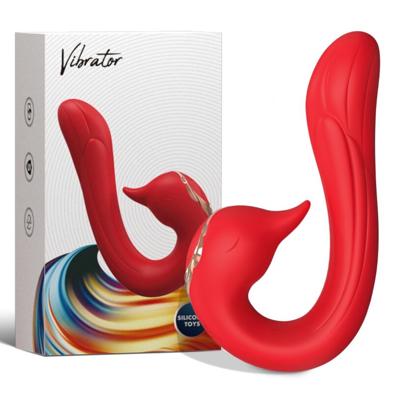 Vibratore Multiposizione con Calore Armony Delfin — Rosso