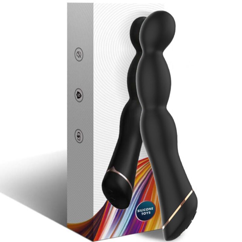 Vibratore Flessibile Armony Bambu — Silicone, Nero