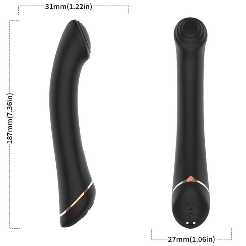 Vibratore Clitoride Armony Falt — Silicone, Testa Flessibile