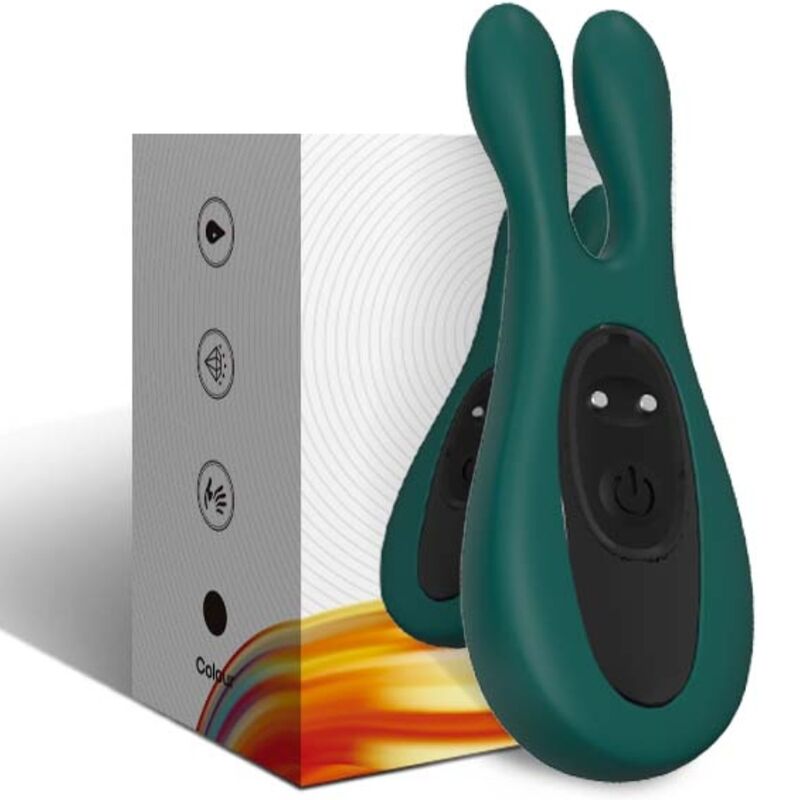 Vibratore Rabbit Armony Eco — Silicone, 9 Modalità, Verde