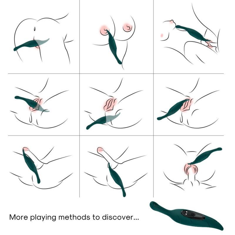 Uovo Vibrante Armony Eco — Silicone, 9 Modalità, Verde Foglia