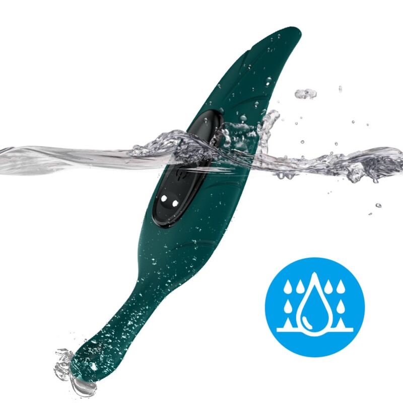 Uovo Vibrante Armony Eco — Silicone, 9 Modalità, Verde Foglia