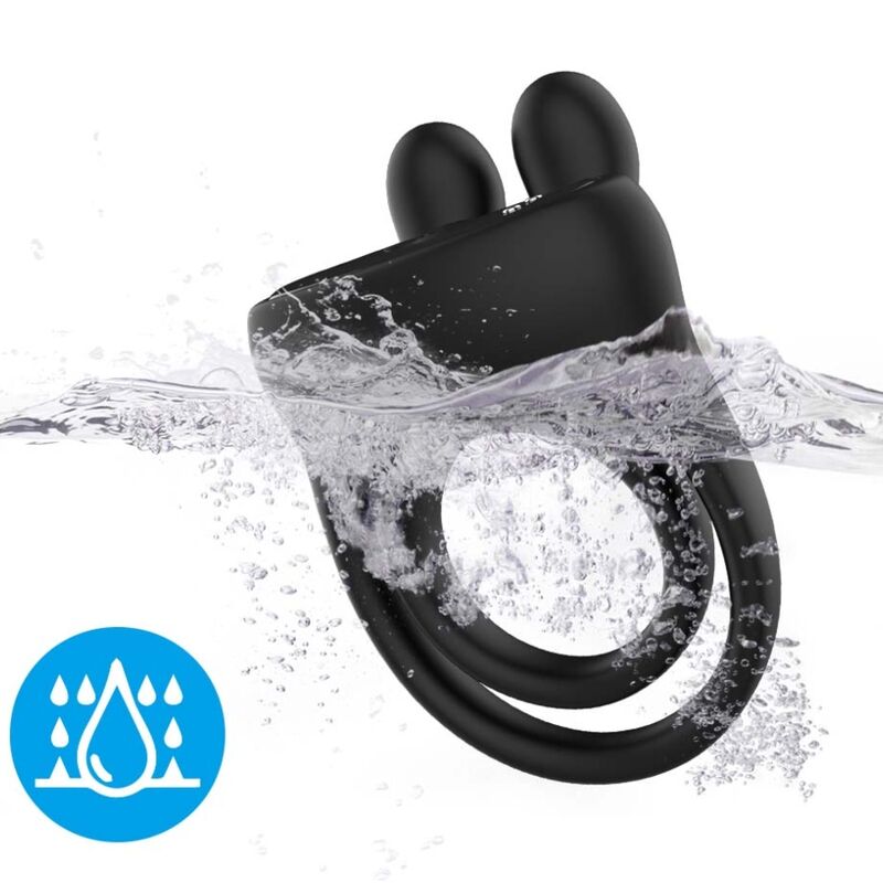Anello Fallico Vibrante Rabbit Armony — Silicone, 9 Modalità