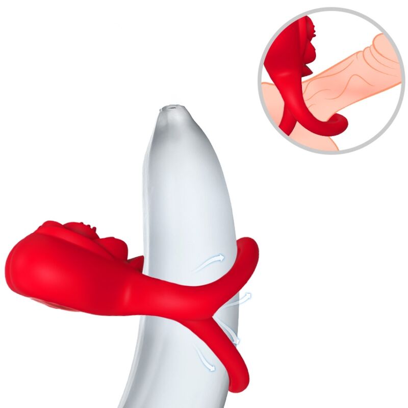 Anello Fallico Vibrante Armony — Silicone, 9 Modalità