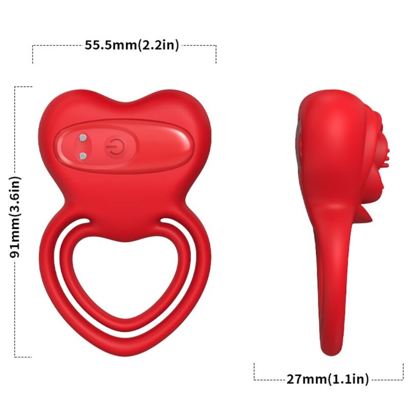 Anello Fallico Vibrante Armony — Silicone, 9 Modalità
