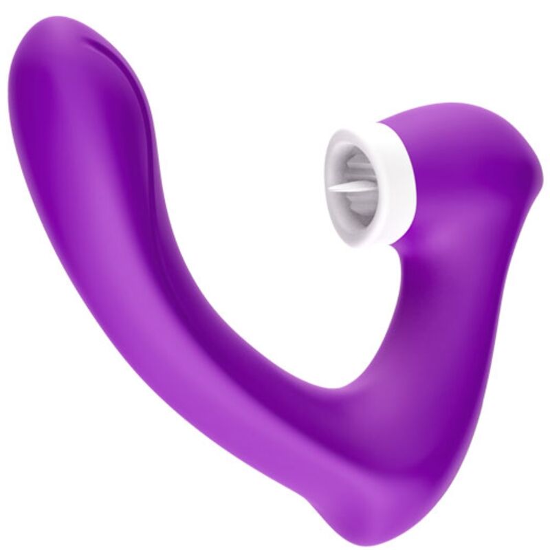 Succhia Clitoride con Vibratore Curvo Armony Secretkiss — Viola