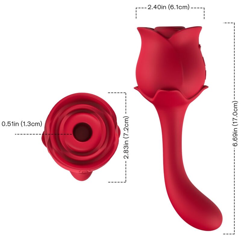 Succhia Clitoride Armony Roselover — 10 Modalità, Rosso
