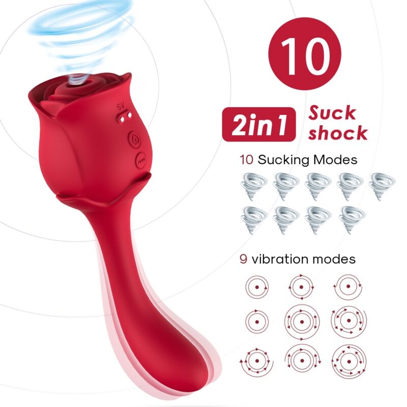 Succhia Clitoride Armony Roselover — 10 Modalità, Rosso