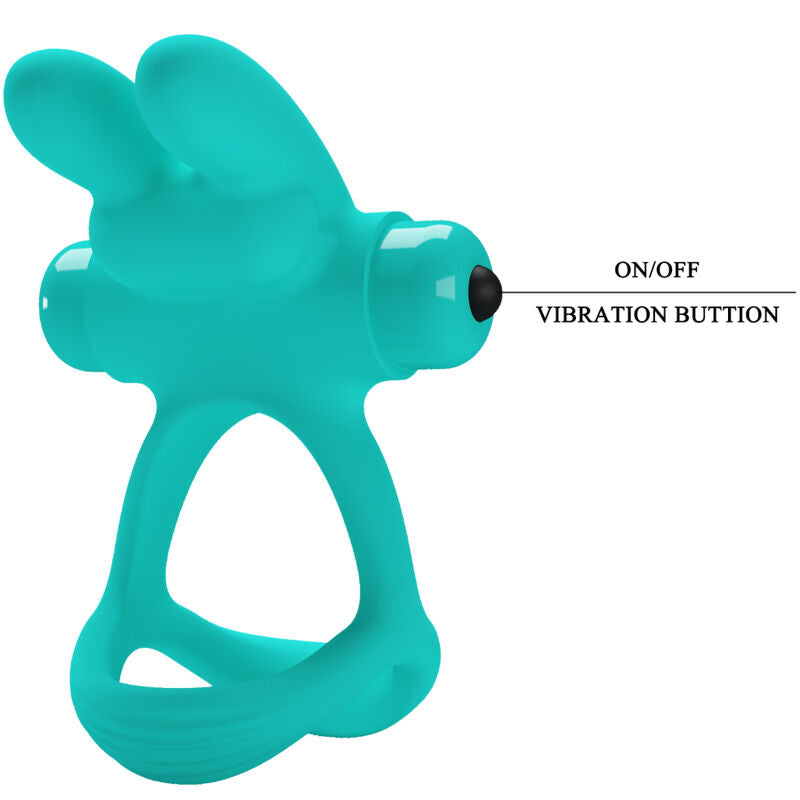 Anello Fallico Vibrante Pretty Love Dante — Verde