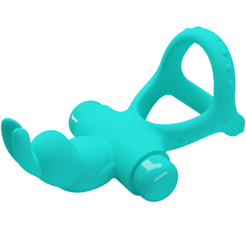 Anello Fallico Vibrante Pretty Love Figgy — Silicone, Verde