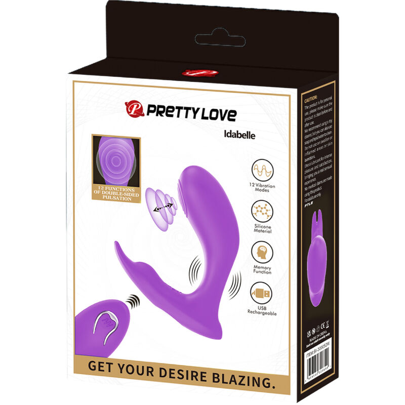 Vibratore Rabbit Telecomando Pretty Love Idabelle — Viola