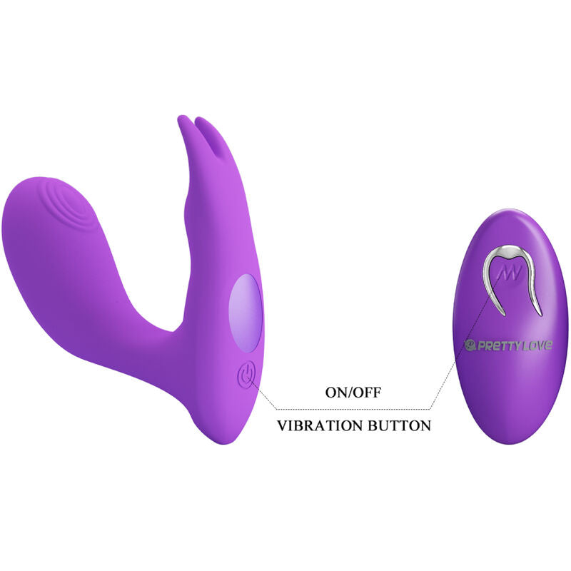 Vibratore Rabbit Telecomando Pretty Love Idabelle — Viola