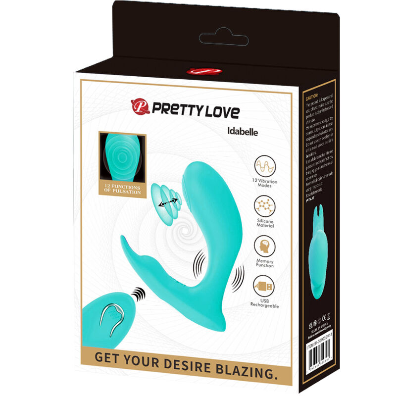 Vibratore Rabbit Pretty Love Idabelle — Punto G e Clitoride