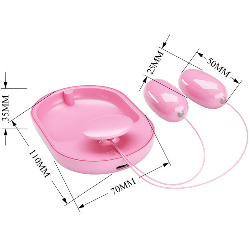 Uovo Vibrante Bullet Pretty Love Fun Box — 12 Modalità, Rosa