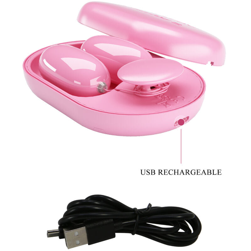 Uovo Vibrante Bullet Pretty Love Fun Box — 12 Modalità, Rosa