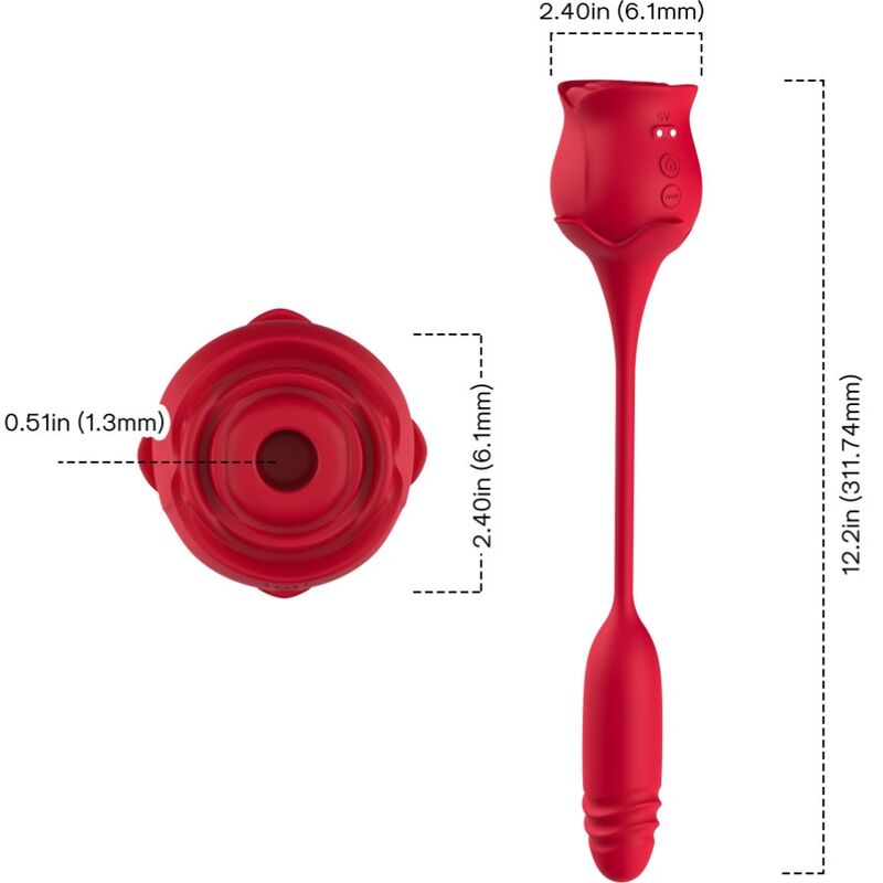 Succhia Clitoride Vibrante Armony Roseknight — 10 Modalità