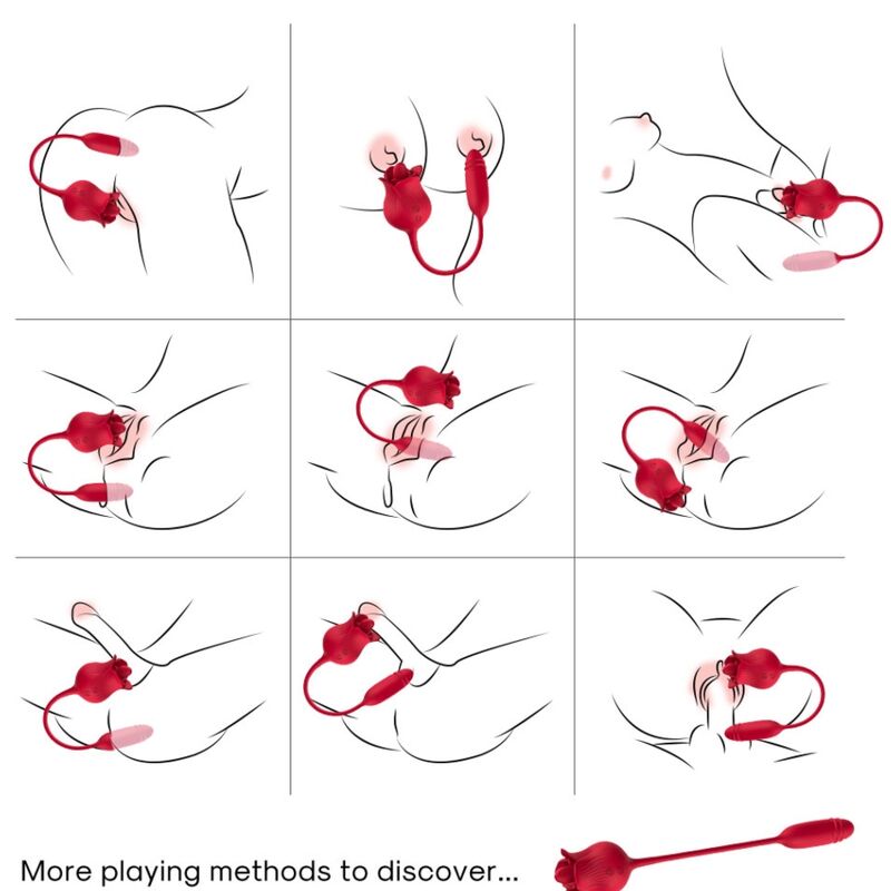 Succhia Clitoride con Vibratore Armony Rosa — 10 Modalità