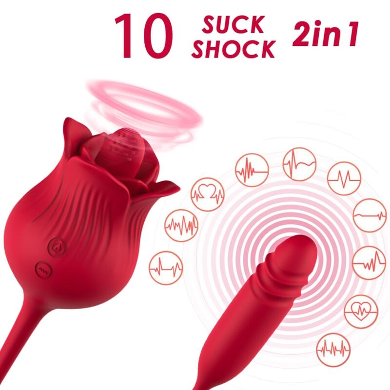 Succhia Clitoride con Vibratore Armony Rosa — 10 Modalità
