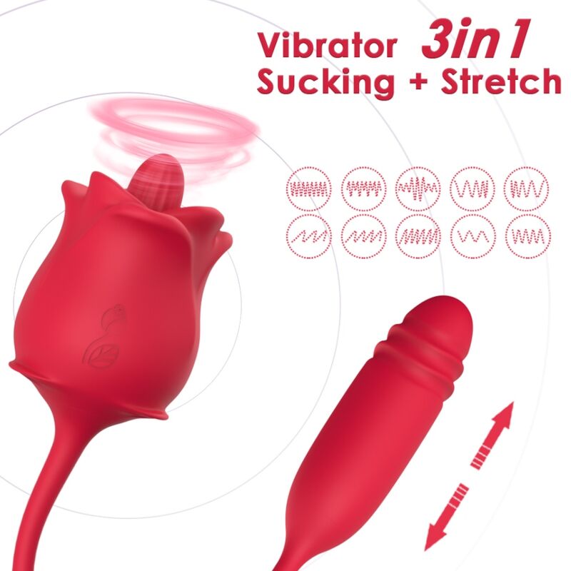Succhia Clitoride 3 in 1 Armony Rosa — Vibrazione e Aspirazione